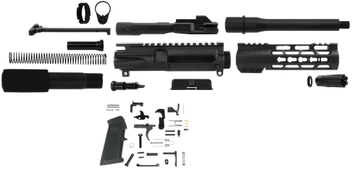 Tacfire SSPK9MMLPK7K AR-15 Pistol Build Kit 9mm Luger Black