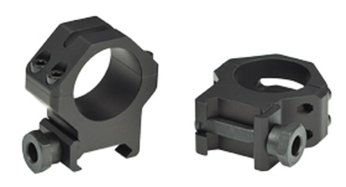 Weaver Tactical 4 Hole Picatinny 1" Scope Rings Matte Black Medium