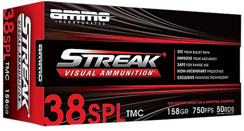 Ammo Inc Streak 38 Special 158gr TMC Red 50 Rounds per Box/20 Boxes per Case Ammo Inc Streak 38 Special 158gr TMC Red 50 Rounds per Box/20 Boxes per Case