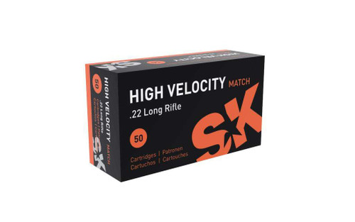 SK High Velocity Match 22LR Ammo 40 Grain Round Nose