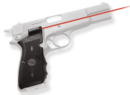 Crimson Trace Lasergrips Laser Sight Browning Hi-Power Red Laser Polymer Black