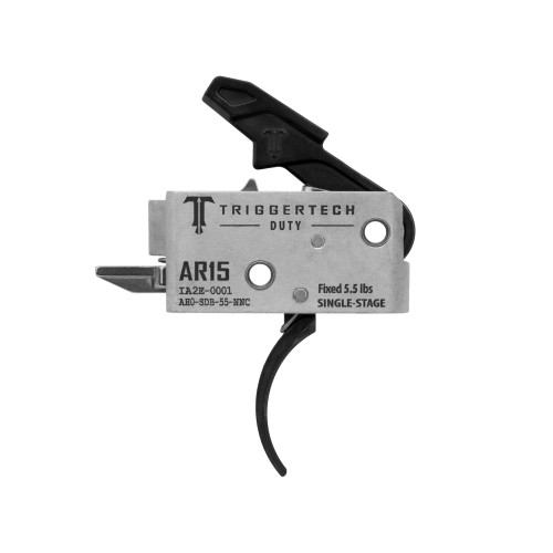 TriggerTech Mil-Spec Trigger Curved Bow AR-15 Single Stage Black - Image 1