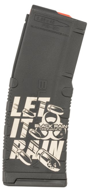 Black Rain Ordnance MAG30-LETITRAIN-B Magazine 30rd 223 Rem/5.56 NATO