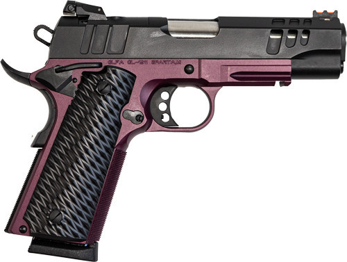 Great Lakes Firearms & Ammo 1911 45 ACP Pistol 4.25" Barrel Black Slide Black Cherry Frame