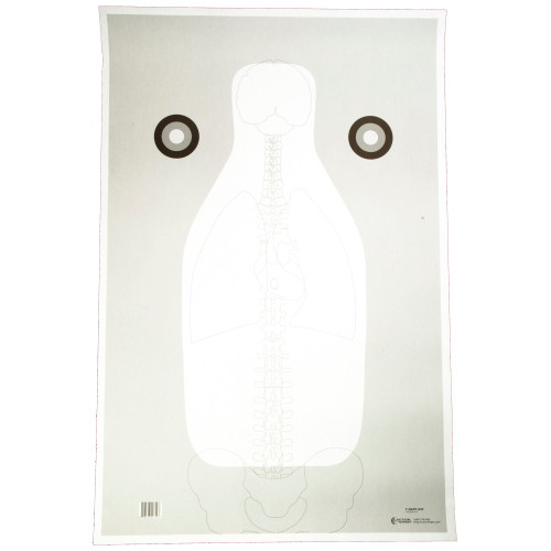 Action Target FBI Vital Anatomy Gray Targets 100 Pack