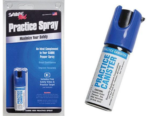 Sabre Red Inert Practice Canister 0.54 oz Aerosol Blue Sabre Red Inert Practice Canister 0.54 oz Aerosol Blue
