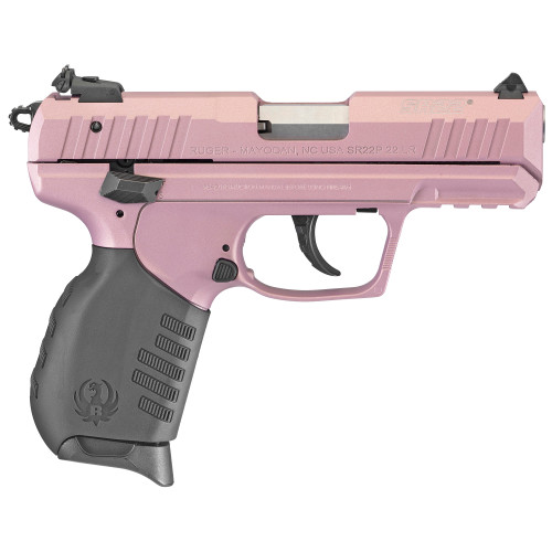Ruger SR22 22LR Pistol 3.5" Barrel 10+1 Round Rose Gold Cerakote Slide Rose Gold Cerakote Grip