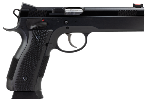 CZ A01 9mm Luger Pistol 4.93" Barrel 19+1 Round Blued Slide Black Grip Blued Frame