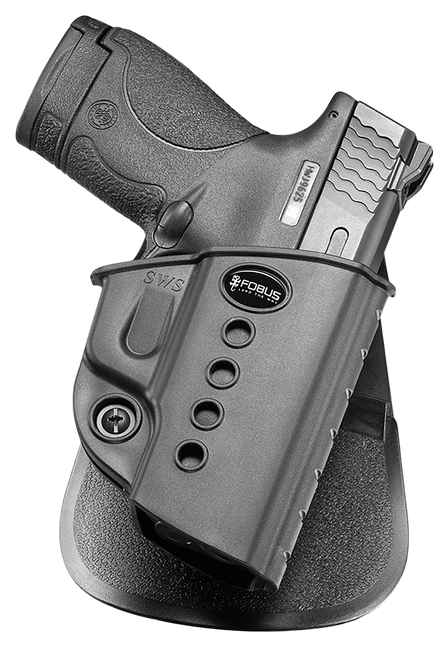Fobus Evolution Roto-Paddle OWB Holster Right Hand S&W M&P Shield, Walther PPS Polymer Black