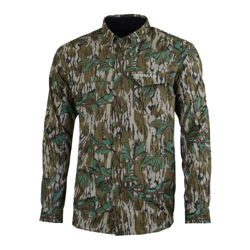 Nomad Stretch-Lite Long Sleeve Shirt Mossy Oak Greenleaf Small