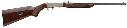 Browning SA-22 Grade II Semi-Automatic Rifle 22 Long Rifle 19.4" Satin Nickel Walnut Stock