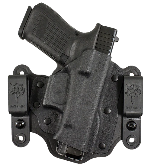 DeSantis Intruder 2.0 IWB/OWB Holster Belt Loop Glock 43/43X Right Hand Black