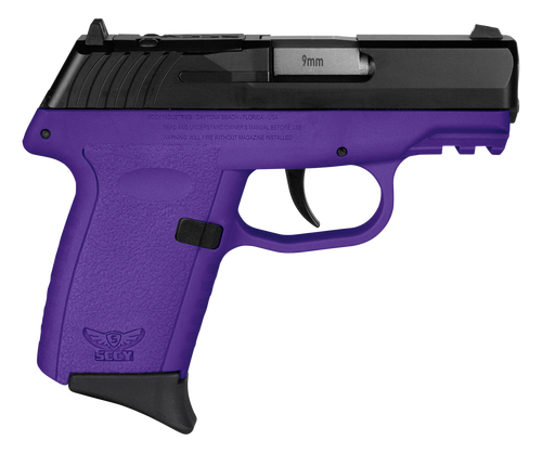SCCY CPX-2 RDR 9mm Luger Pistol 3.1" Barrel 10+1 Round Black Slide Purple Frame
