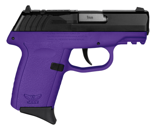 SCCY CPX-2 RDR 9mm Luger Pistol 3.1" Barrel 10+1 Round Black Slide Purple Frame