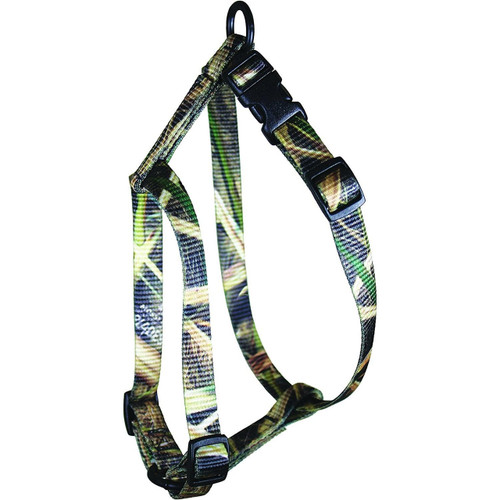 Omnipet Kwik Klip Adjustable Nylon Pet Harness 1 Inch Mossy Oak Duck Blind