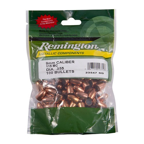 Remington Bullets 9mm .355" 115gr FMJ-RN 100/Box