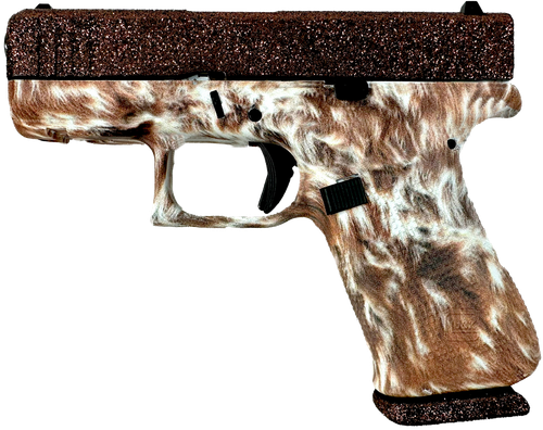 Glock G43X 9mm Luger Pistol 3.41" Barrel 10+1 Round Black GMB Barrel Twilight Cerakote Slide Longhorn Cerakote Frame