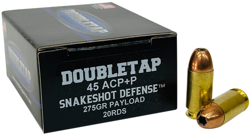 Doubletap Ammunition SnakeShot .45 ACP +P Ammo 275gr JHP Box of 20