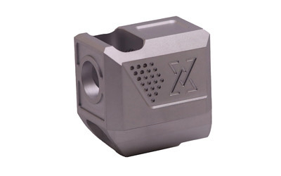 True Precision True-Lock Compensator for Sig Sauer P365, P365 Micro, P365XL, P365 FUSE, P365 X-Macro 1/2x28 Thread Aluminum Silver
