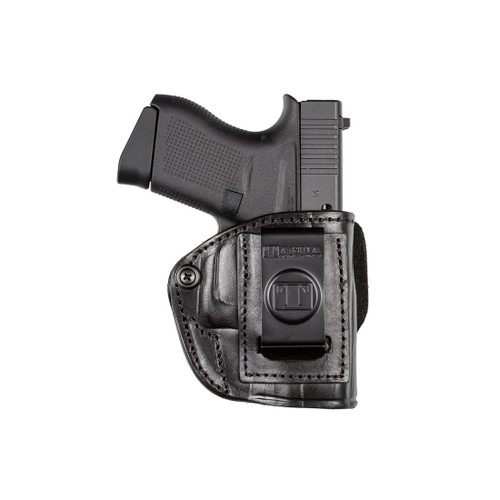 Tagua Quick Draw 4 in 1 IWB/OWB Holster Right Hand S&W M&P Shield 9mm Luger, 40 S&W Leather Brown