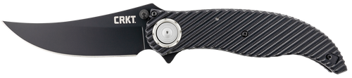 Columbia River Knife & Tool CRKT 2640 Clever Girl Folding Knife 4.1" Plain Black D2 Steel Blade Black G10 Handle