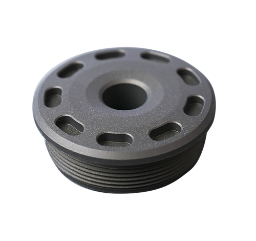 SilencerCo Bravo Front Cap .30 Caliber Titanium Black SilencerCo Bravo Front Cap .30 Caliber Titanium Black