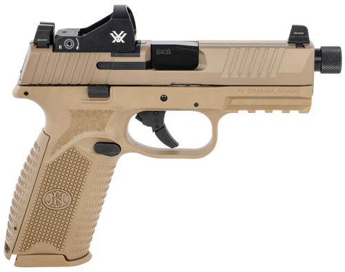 FN 509 Tactical 9mm Luger Pistol 4.5" Threaded Barrel 10+1 Round Flat Dark Earth
