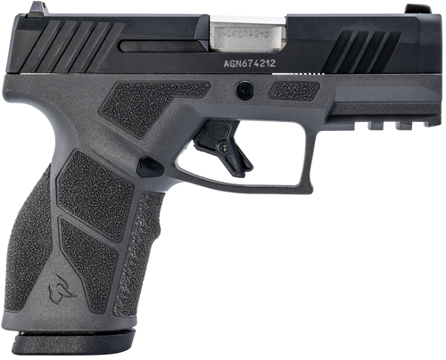 Taurus GX2 9mm Pistol 3.37" Barrel 13+1 Round Matte Stainless Steel Barrel Matte Black Slide Gray Polymer Frame Taurus GX2 9mm Pistol 3.37" Barrel 13+1 Round Matte Stainless Steel Barrel Matte Black Slide Gray Polymer Frame