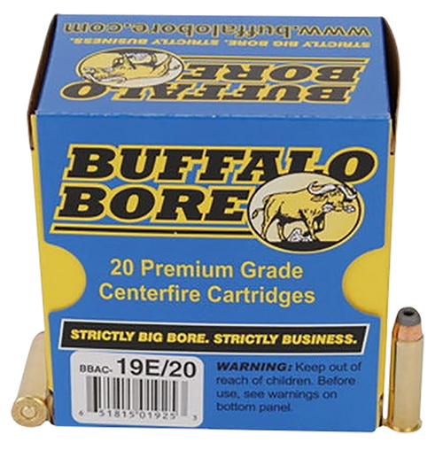 Buffalo Bore Tactical Short Barrel 357 Magnum Ammo 158 Grain Jacketed Hollow Point Box of 20