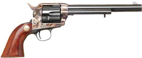 Cimarron Model P 38 Special/357 Magnum Revolver 7.5" Blued Barrel 6 Round Walnut Grip