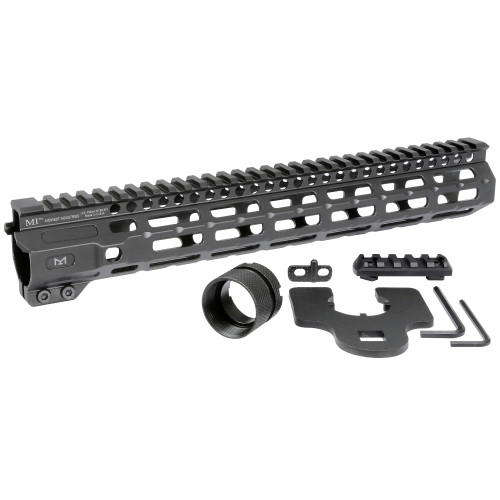 Midwest Industries Combat Rail Free Float M-LOK Handguard AR-15 12.625" Aluminum Black