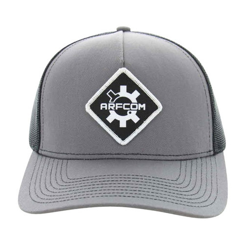 Ar15.Com Charcoal Snapback Hat with Black Mesh and Diamond Patch