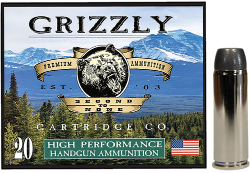 Grizzly Cartridge Bear Load 45 Colt (Long Colt) Ammo 265 Grain Flat Nose Box of 20 Grizzly Cartridge Bear Load 45 Colt (Long Colt) Ammo 265 Grain Flat Nose Box of 20
