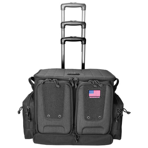 G.P.S. Tactical Rolling Range Bag Black