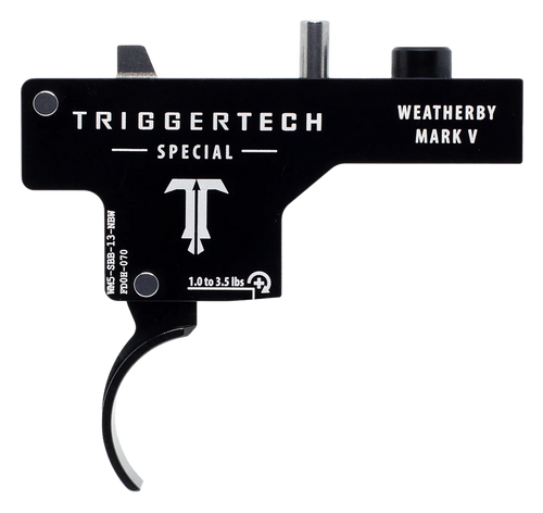 TriggerTech Special Single-Stage Curved Trigger Weatherby Mark V 1-3.5 lbs Black