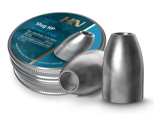 Hatsan Usa H&N Slug HP Air Gun Pellets 22 Caliber 21 Grain 5.53 mm 200 Count