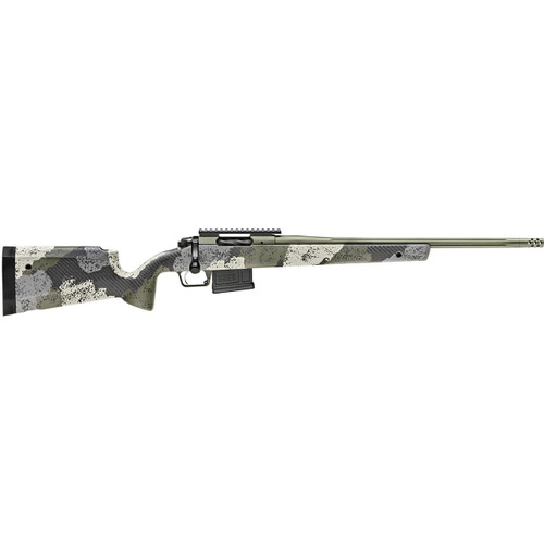 Springfield Armory Model 2020 Waypoint Bolt Action Rifle 7mm Remington Magnum 24" Fluted Stainless Steel Barrel Evergreen Camo Stock