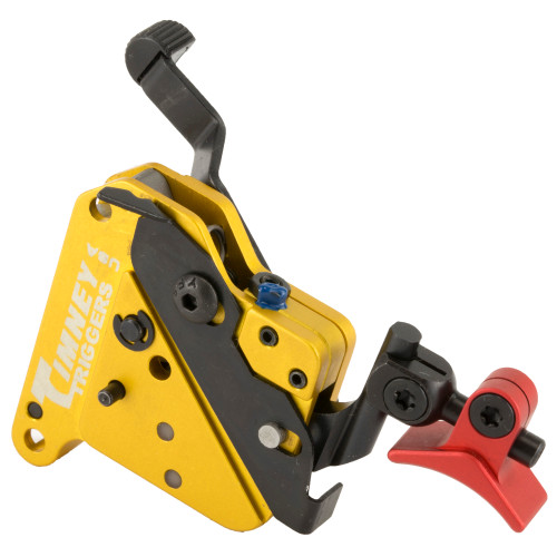 Timney Triggers Calvin Elite Custom Remington 700, 40X Trigger with Safety, 4 Adjustable Trigger Shoes 8 oz to 2-1/2 lb Red - Image 1