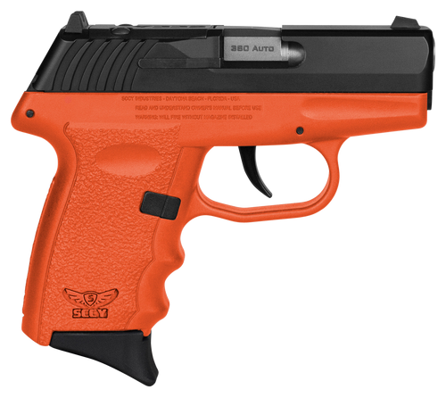 SCCY CPX-3 380 ACP Pistol 2.96" Barrel 10+1 Round Orange/Black