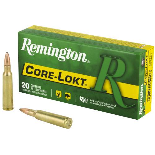 Remington Core-Lokt 250 Savage Ammo 100 Grain Jacketed Soft Point Box of 20 - Image 1