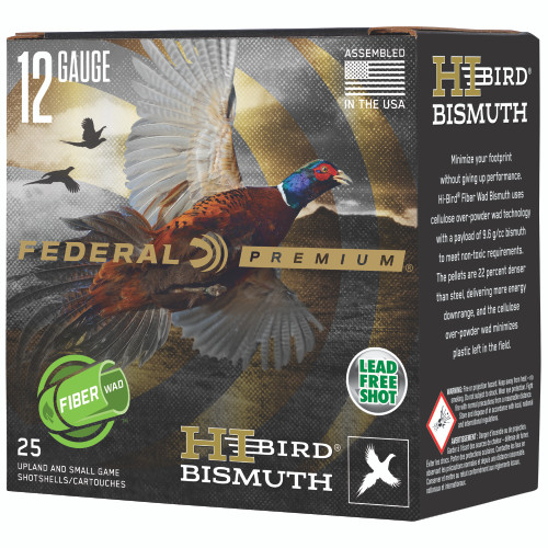 Federal Premium Hi-Bird Bismuth 12 Gauge Ammo 2-3/4" 1-1/4 oz #5 Bismuth Shot Box of 25 - Image 1
