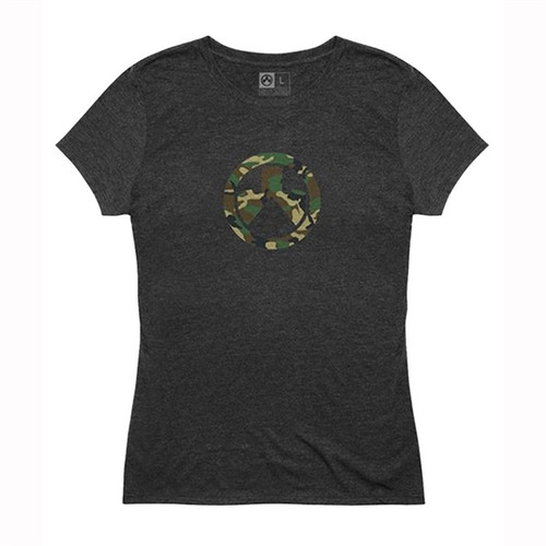 Magpul Woodland Camo Icon Tri-Blend T-Shirt Small Charcoal Heather