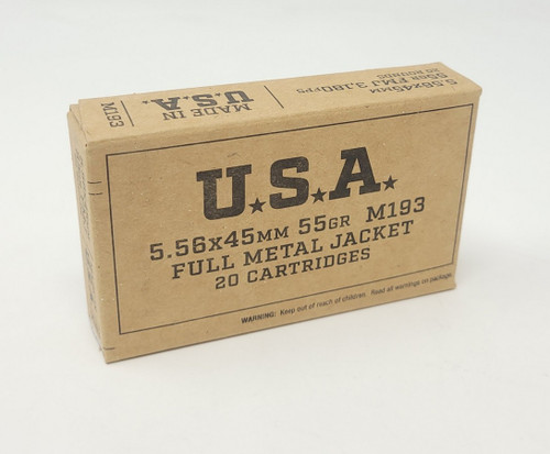 Winchester Ammo SG556W Service Grade 5.56x45mm NATO 55 gr Full Metal Jacket (FMJ) 20 Bx