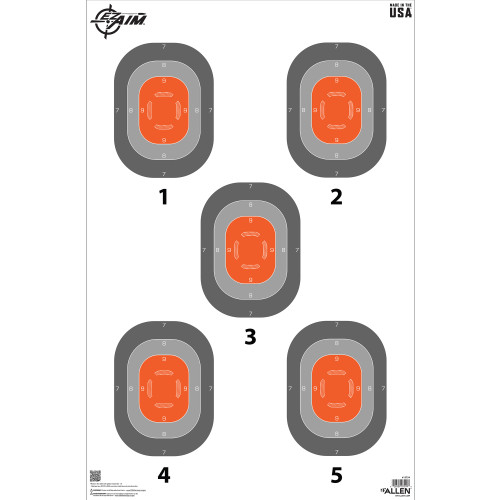 Allen EZ Aim 5-Spot Target 23x35 50-Pack