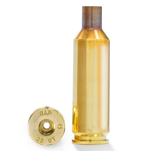 Alpha Munitions 22 GT Rifle Brass 100/Box