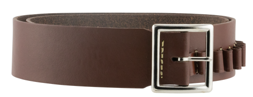 Hunter Cartridge Belt 2" 45 Caliber 25 Loops Leather Antique Brown Large