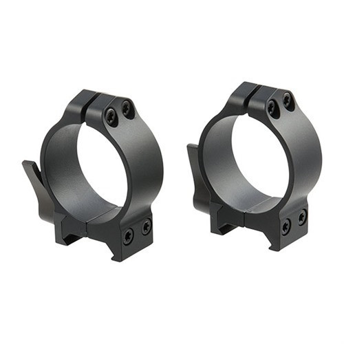 Warne Maxima QD Weaver 34mm Scope Rings Matte Black Low