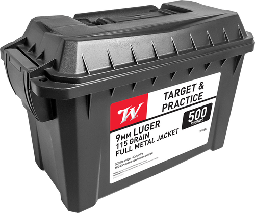 Winchester 9mm Luger Ammunition 115 Grain FMJ 500 Count
