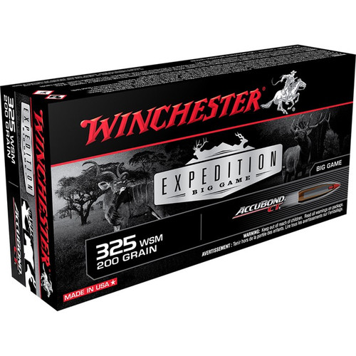 Winchester Expedition Big Game Long Range 325 WSM Ammo 200 Grain Nosler Accubond Box of 20