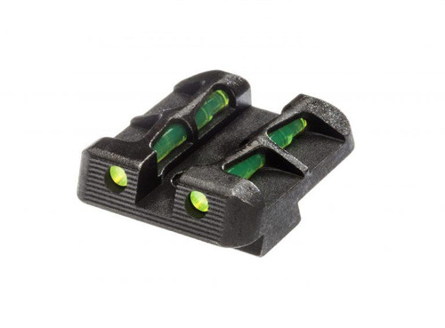HIVIZ LITEWAVE Rear Sight Glock Standard Frame Steel Fiber Optic Red, Green, White